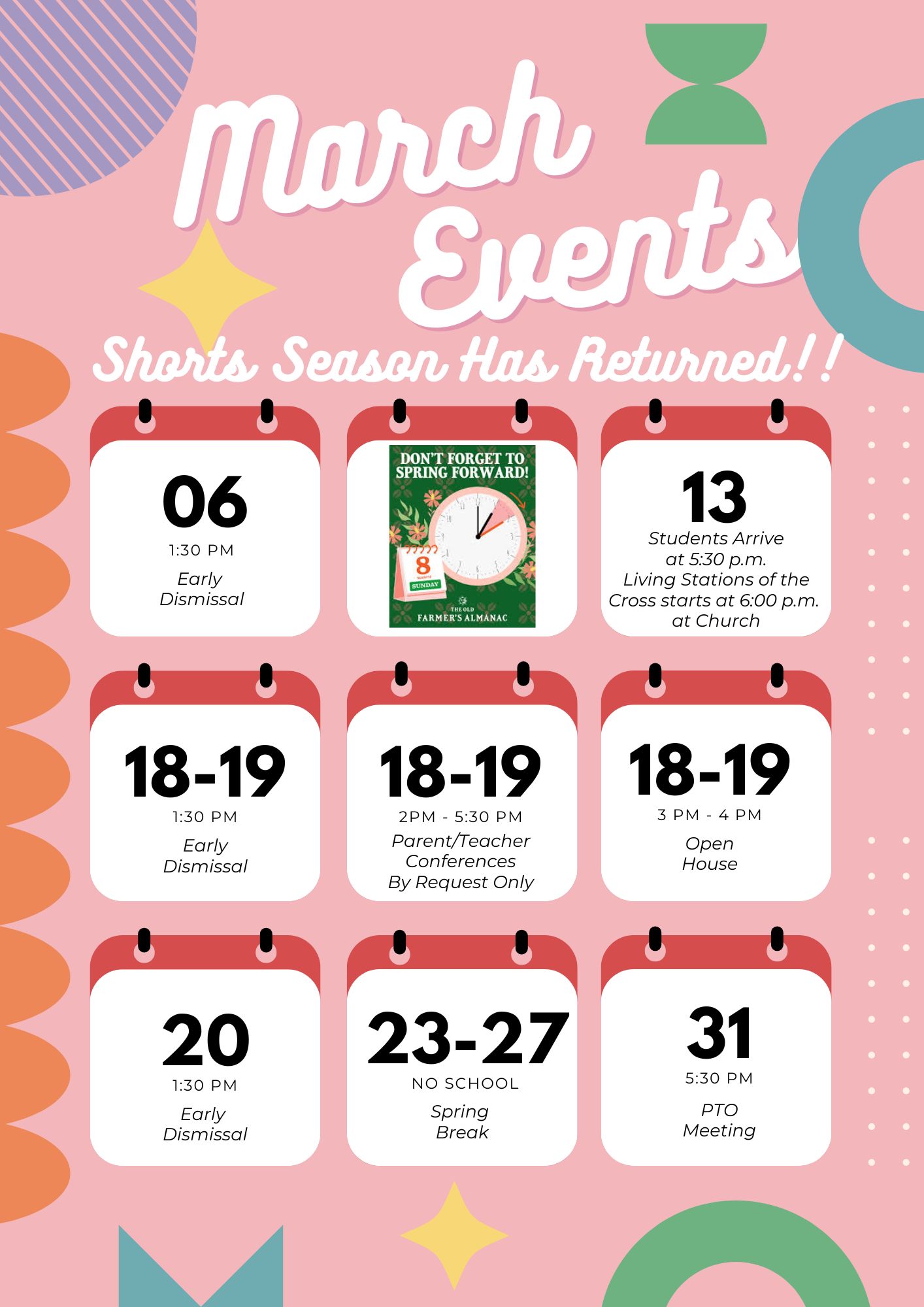 MARCH EVENTS 2026